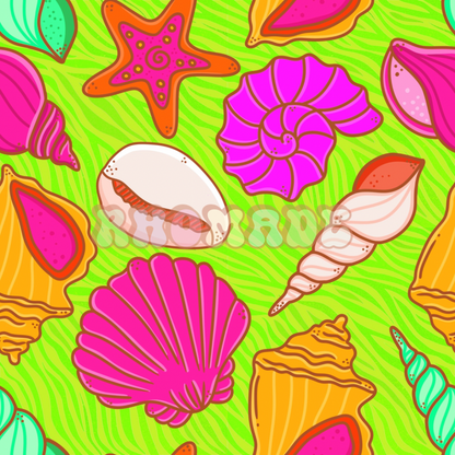 Neon Seashells (Rib)